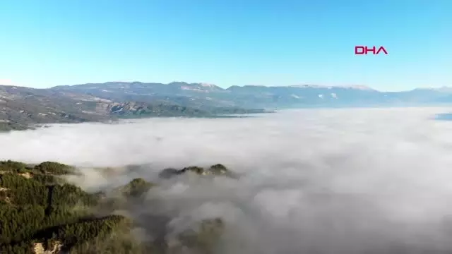 Antalya sis, kasaba ovası'na hayat veriyor Antalya sis, kasaba ovası'na hayat veriyor