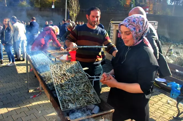 Artvin'deki şenlikte yarım ton hamsi tüketildi Artvin'deki şenlikte yarım ton hamsi tüketildi