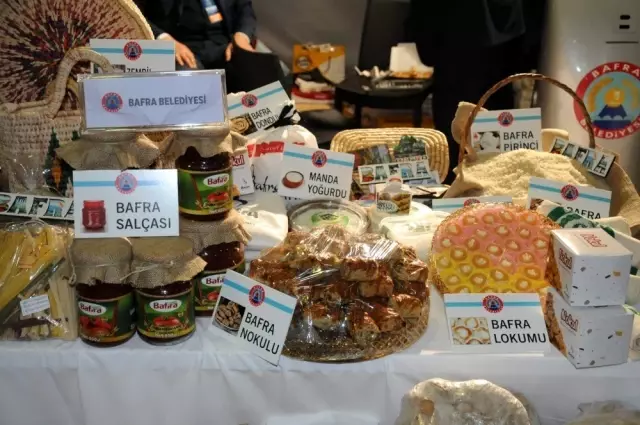Bafra'nın yöresel ürünlerine yoğun ilgi Bafra'nın yöresel ürünlerine yoğun ilgi