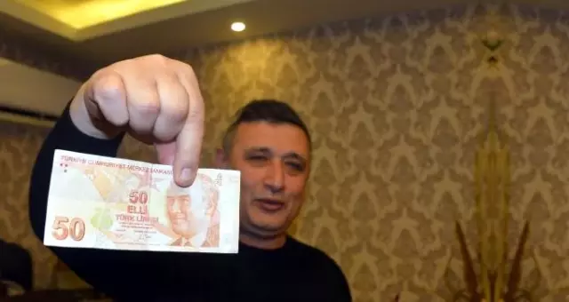 Kahramanmaraşlı esnaf 50 lirayı, 50 bin liraya satışa çıkardı