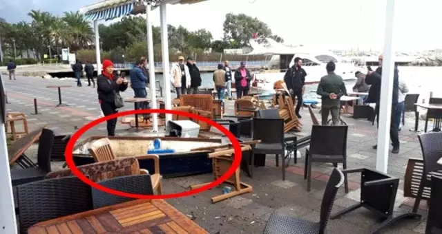 Marmaris ve Bodrum'u sağanak vurdu! Hortum ortalığı savaş alanına çevirdi