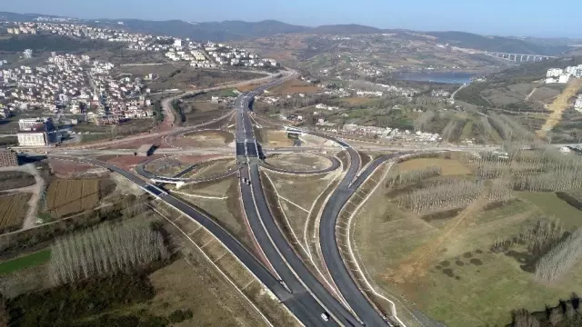 Kuzey Marmara Otoyolu'nda çalışmaların yüzde 85'i tamamlandı