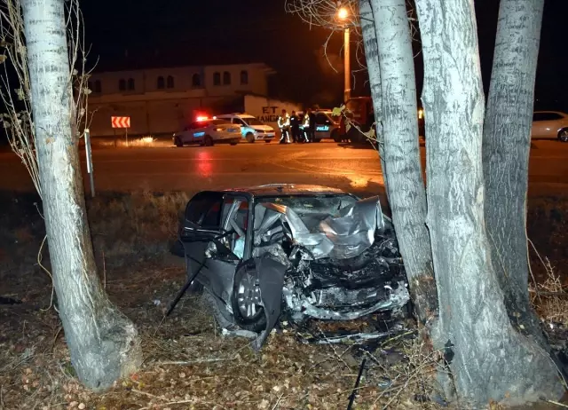 Şarampoldeki ağaca çarpan otomobilin sürücü öldü