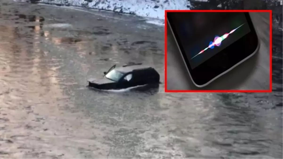 Buz tutmuş nehre düşen genci Apple'ın 'Siri' özelliği kurtardı