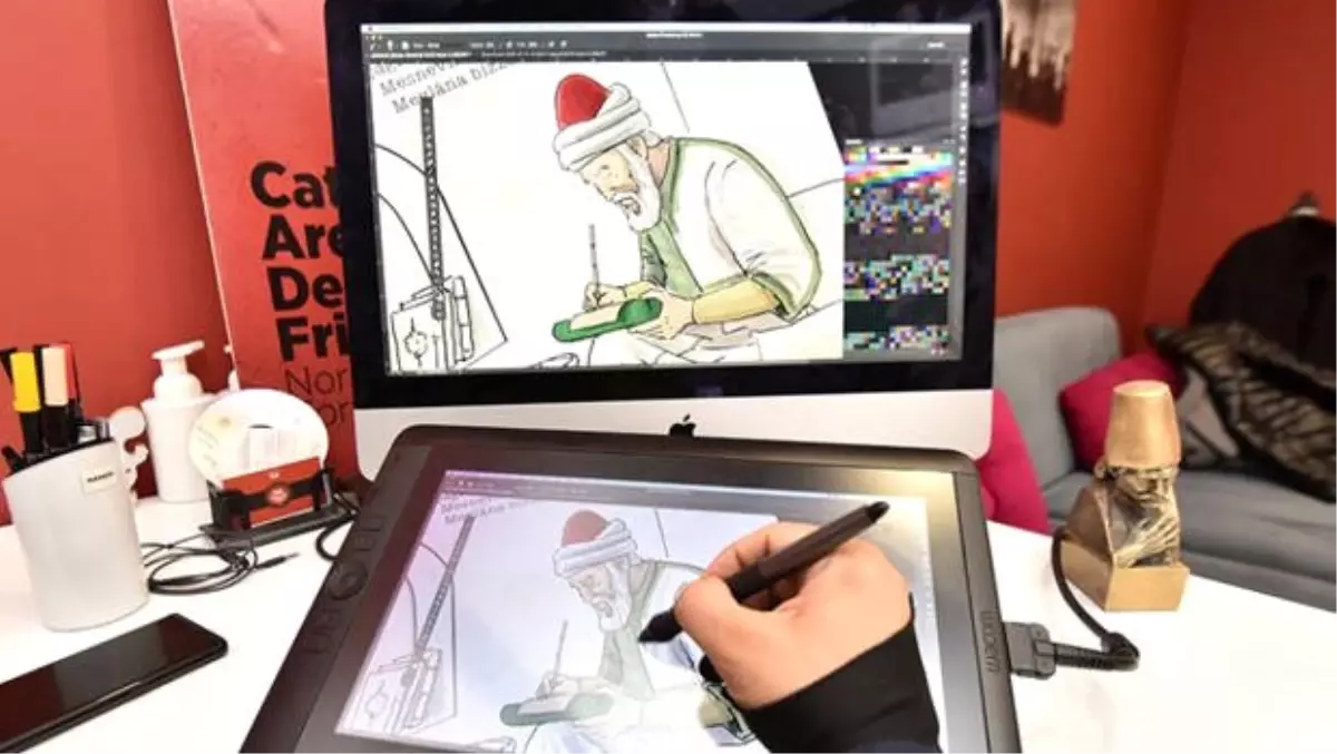 Mevlana'nın hayatı çizgi film oluyor