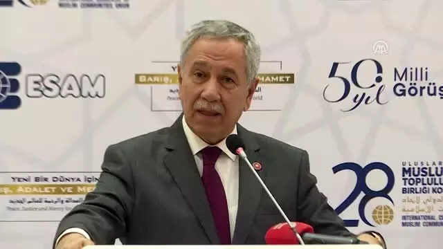 28. Uluslararası Müslüman Topluluklar Birliği Kongresi - Bülent Arınç (2)