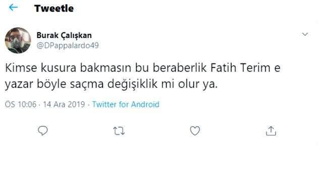 Ankaragücü beraberliği sonrası taraftarlar Fatih Terim'i istifaya davet etti