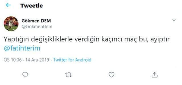 Ankaragücü beraberliği sonrası taraftarlar Fatih Terim'i istifaya davet etti
