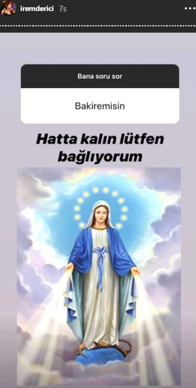 'Cinsel hayatınızı şarkı sözüyle özetleyin' paylaşımına İrem Derici'nin yorumu damga vurdu
