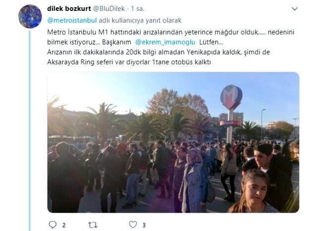 İstanbul'da saatlerdir duran metro seferleri sonrası vatandaş bilgi alacak muhatap bulamıyor