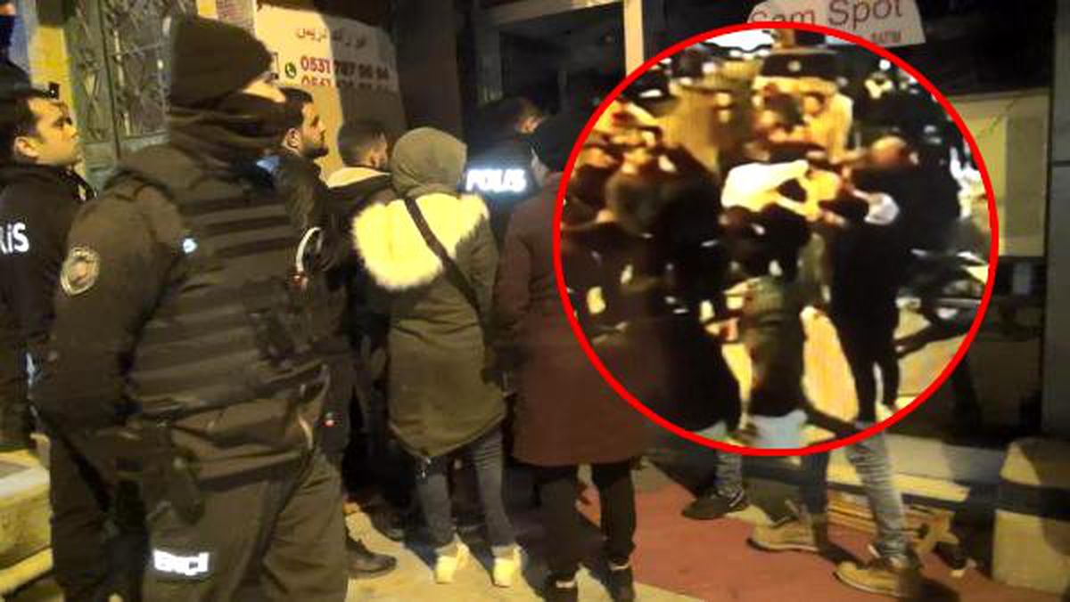 Kız kaçırma iddiası üzerine yaşanan kavga, yanlış anlaşılma olduğu fark edilince tatlıya bağlandı