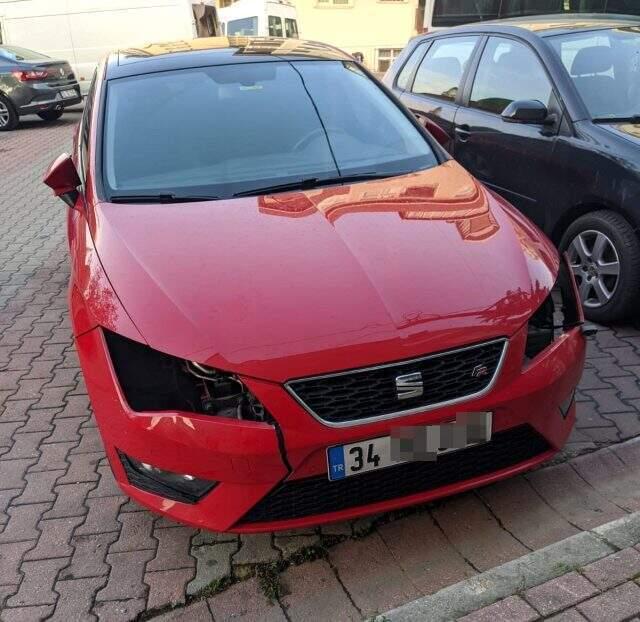 Hırsızlar saniyeler içerisinde farları çaldılar