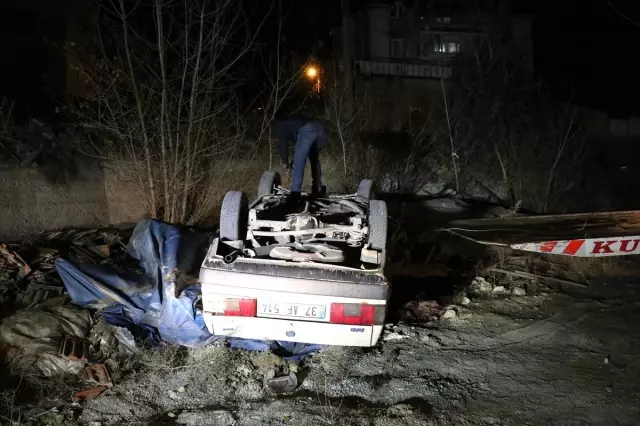 Karabük'te devrilen otomobilin sürücüsü yaralandı