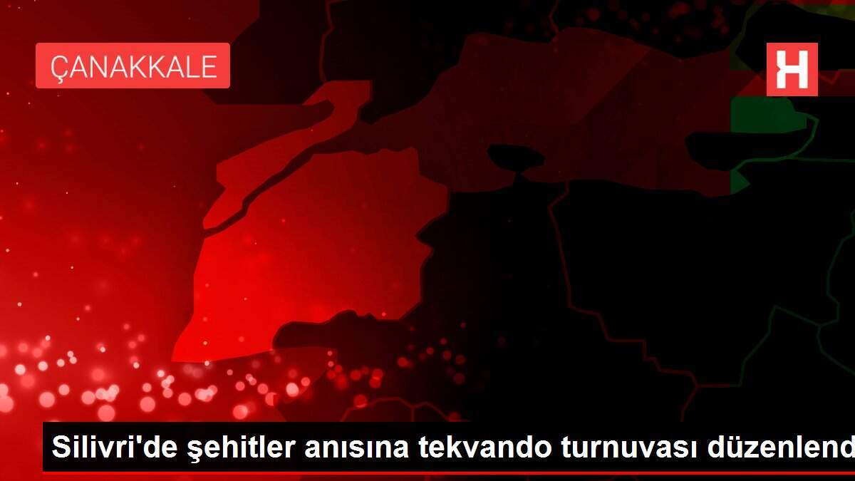 Silivri'de şehitler anısına tekvando turnuvası düzenlendi