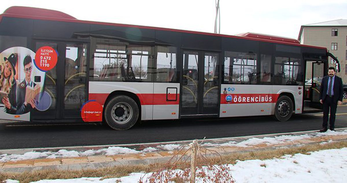 Ağrı'da öğrenciye ulaşım 25 kuruş