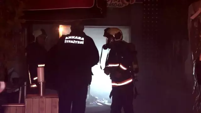 Ankara'da eğlence mekanında yangın