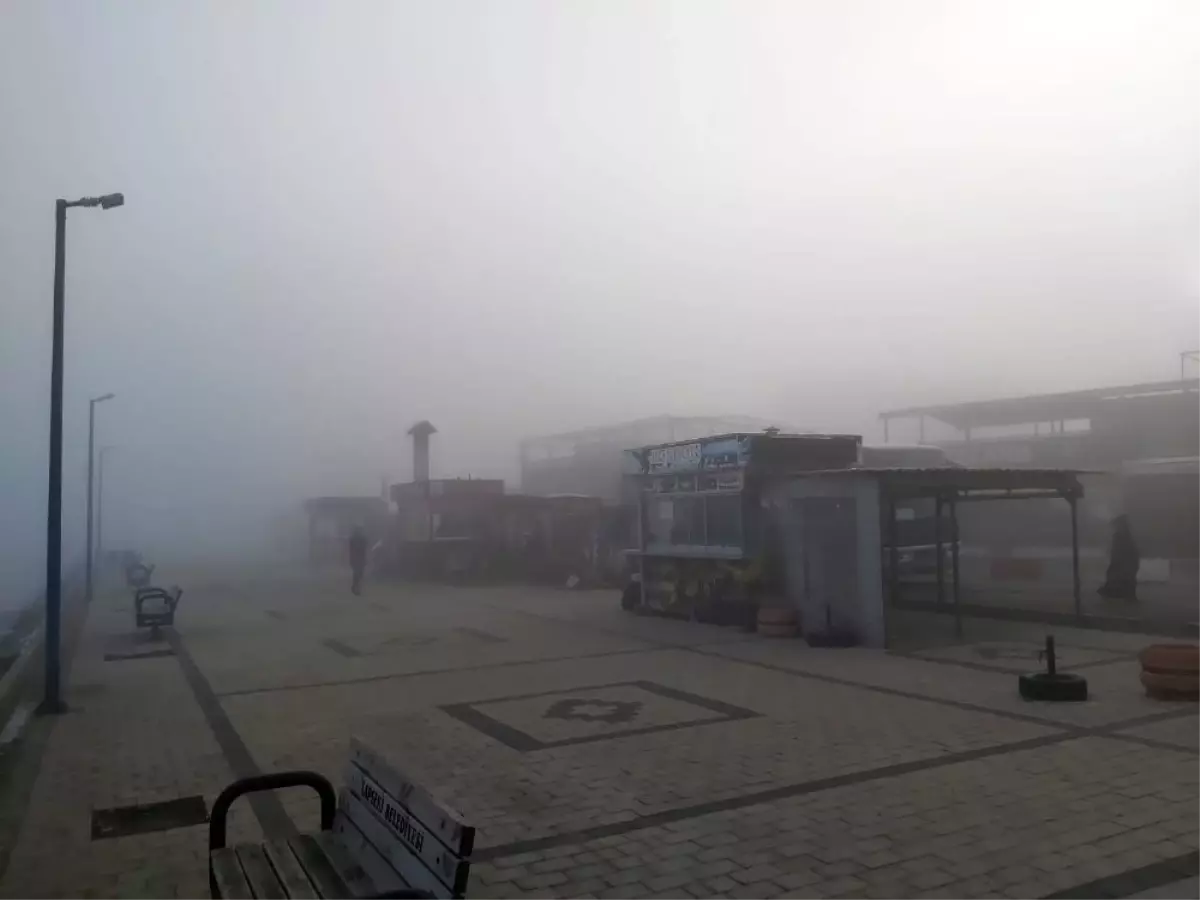 Çanakkale Boğazı'nda feribot seferlerine sis engeli
