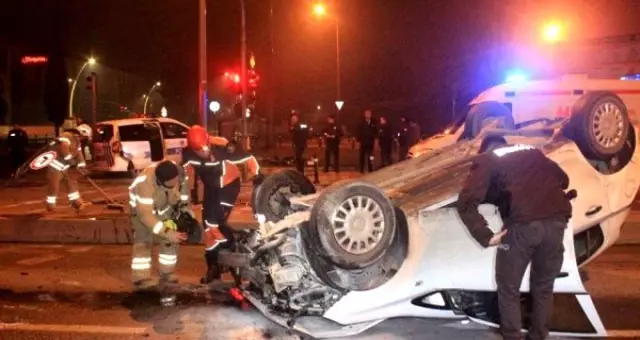 'Dur' ihtarına uymayan şüpheli, polis aracının kaza yapmasına neden oldu: 2 yaralı