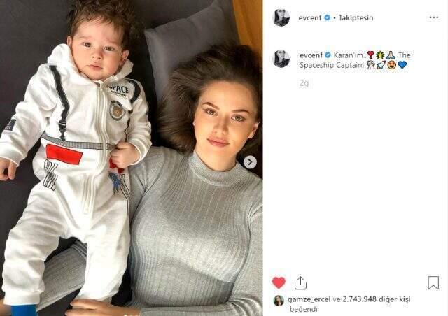 Fahriye Evcen Karan'la sosyal medya hesabından kendi rekorunu kırdı