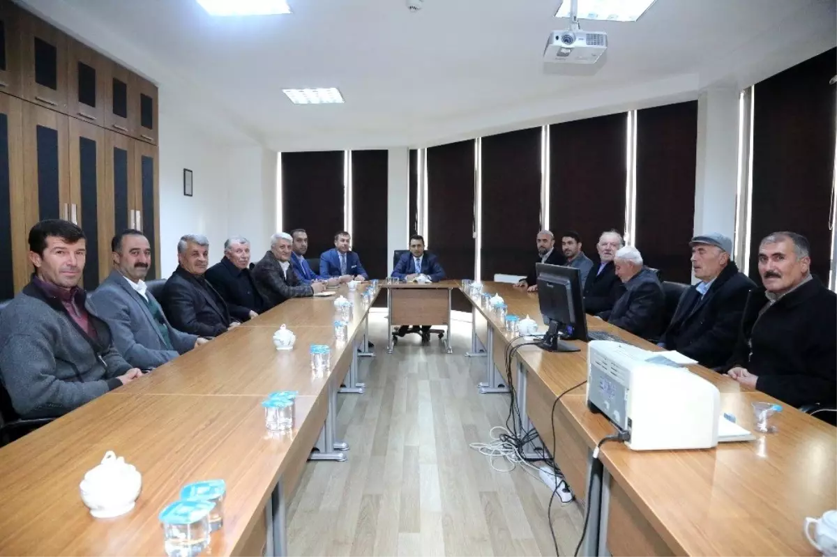 Genel Müdürü Kaplan, muhtarların talepleri dinlendi