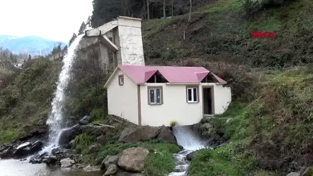 Trabzon değirmende üretilen elektrik camiyi aydınlatıyor Trabzon değirmende üretilen elektrik camiyi aydınlatıyor