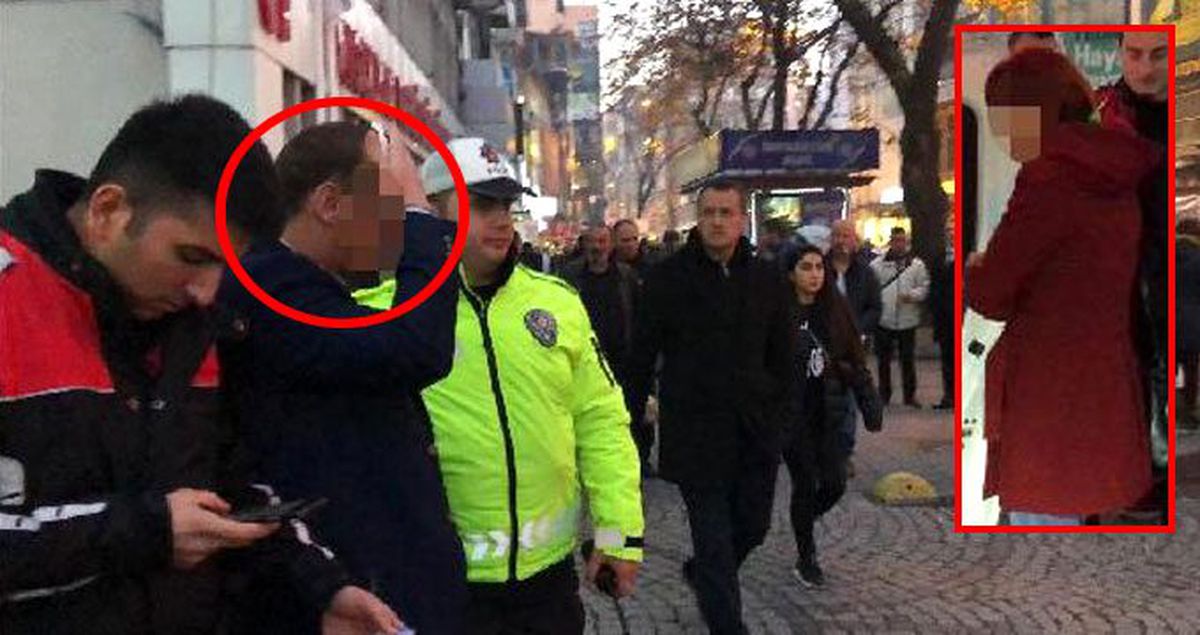 Takip edildiğini sanan kadın ortalığı birbirine kattı