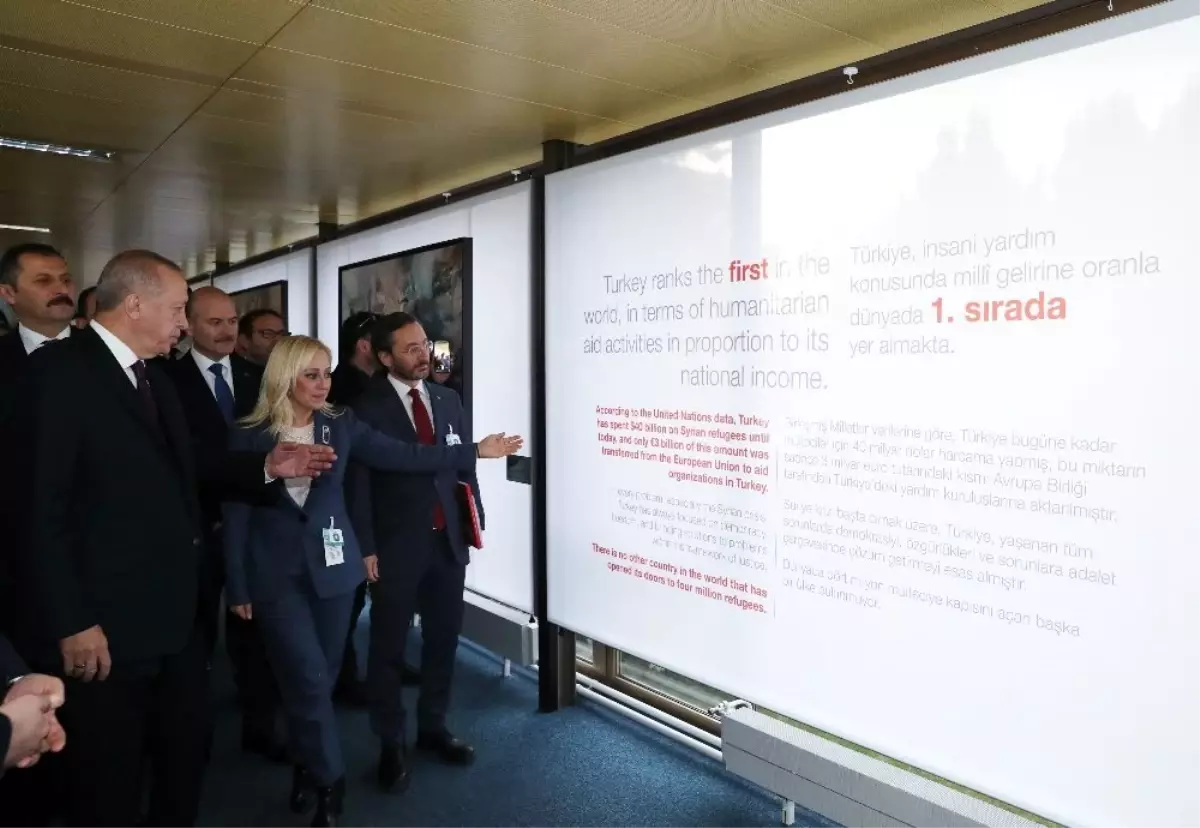 Cumhurbaşkanı Erdoğan,'Hayat Devam Ediyor, Sanat Devam Ediyor' sergisini gezdi