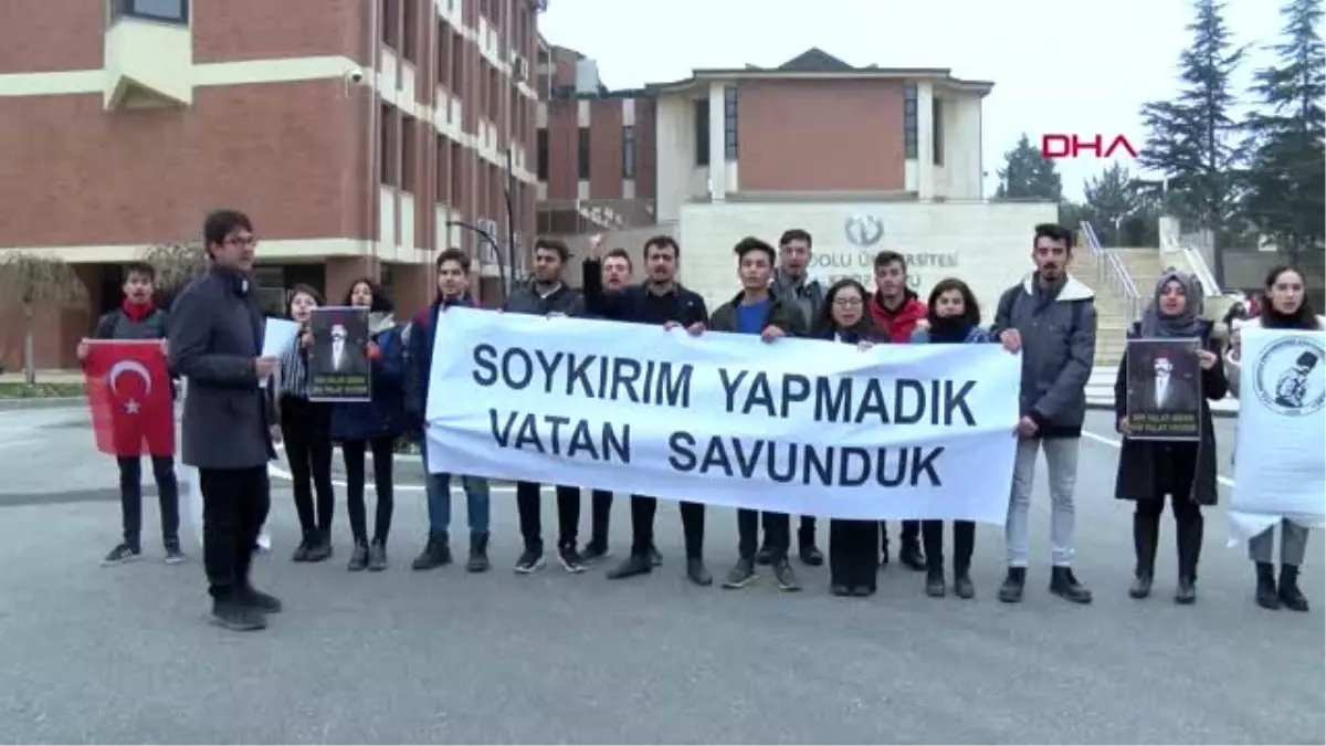 Eskişehir abd senatosu'nun kararı eskişehir'de protesto edildi