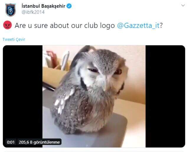 İtalyan basını Başakşehir yerine Beşiktaş logosunu kullandı!