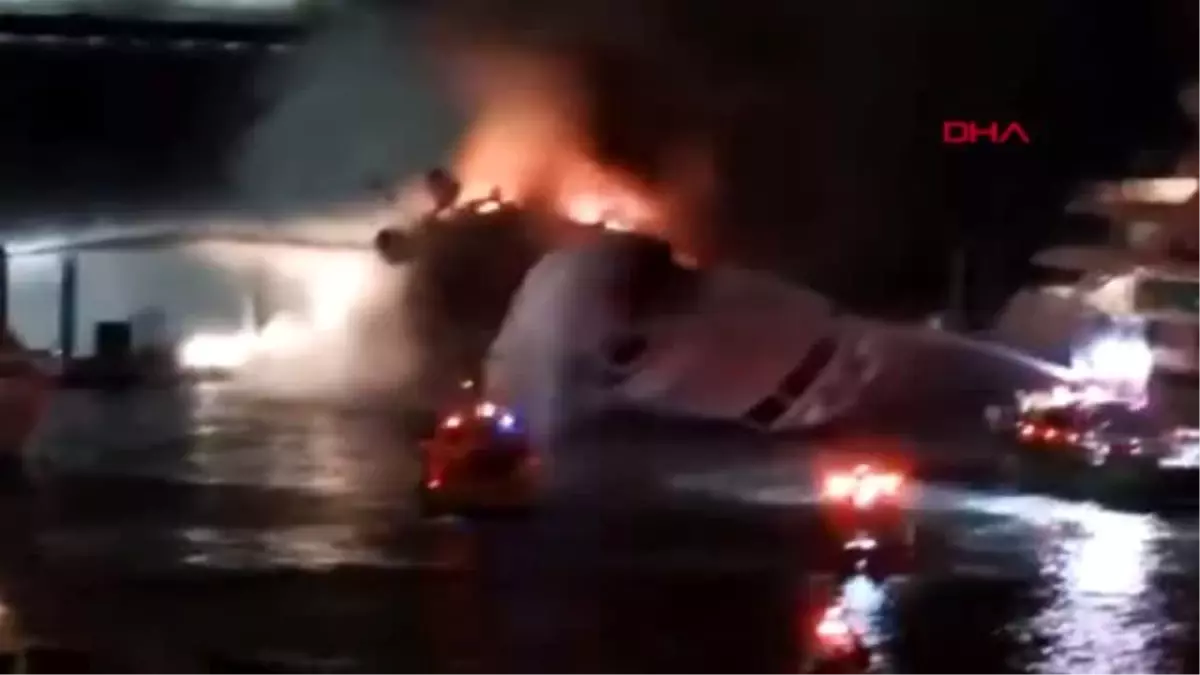 Ünlü şarkıcı marc anthony'nin lüks yatı yanarak battı