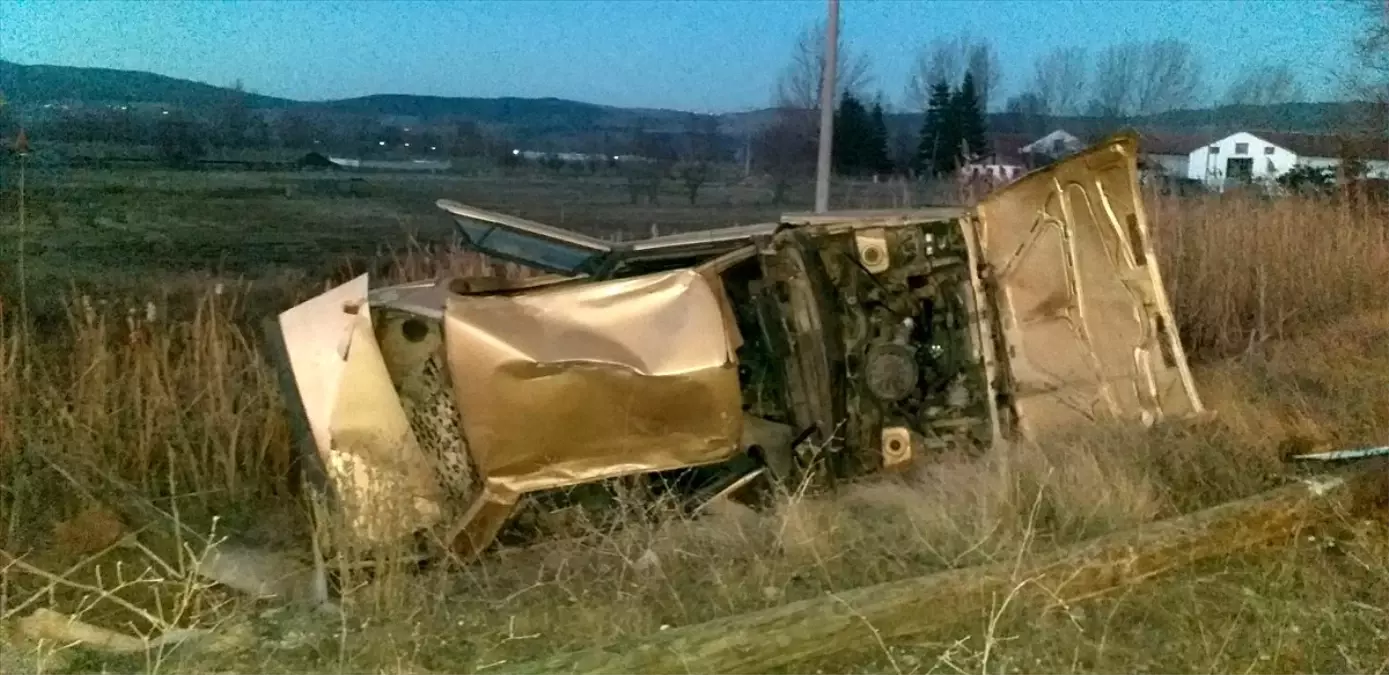 Yeniçağa'da trafik kazası: 1 yaralı