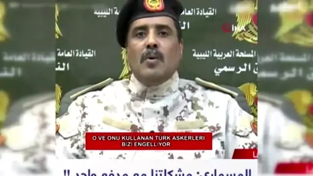 Hafter'den acı itiraf Trablus'a girmemizi bir Türk topu engelliyor
