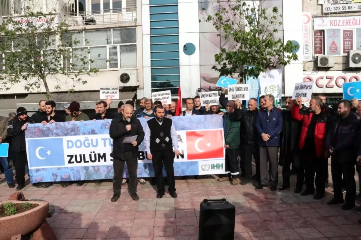 Kdz. Ereğli'de STK'lar Çin zulmüne tepki gösterdi
