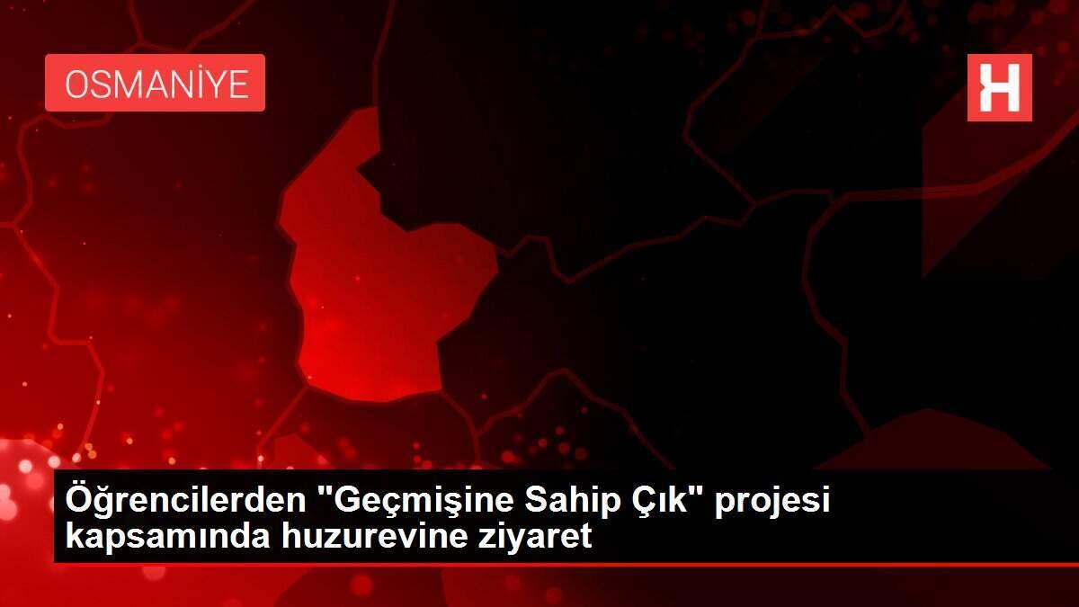 Öğrencilerden 'Geçmişine Sahip Çık' projesi kapsamında huzurevine ziyaret