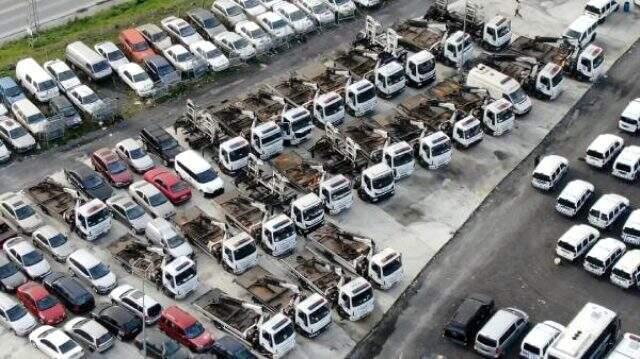 Araç çekme faaliyetleri sona eren Trafik Vafkı'nın çekicileri otoparklara toplandı