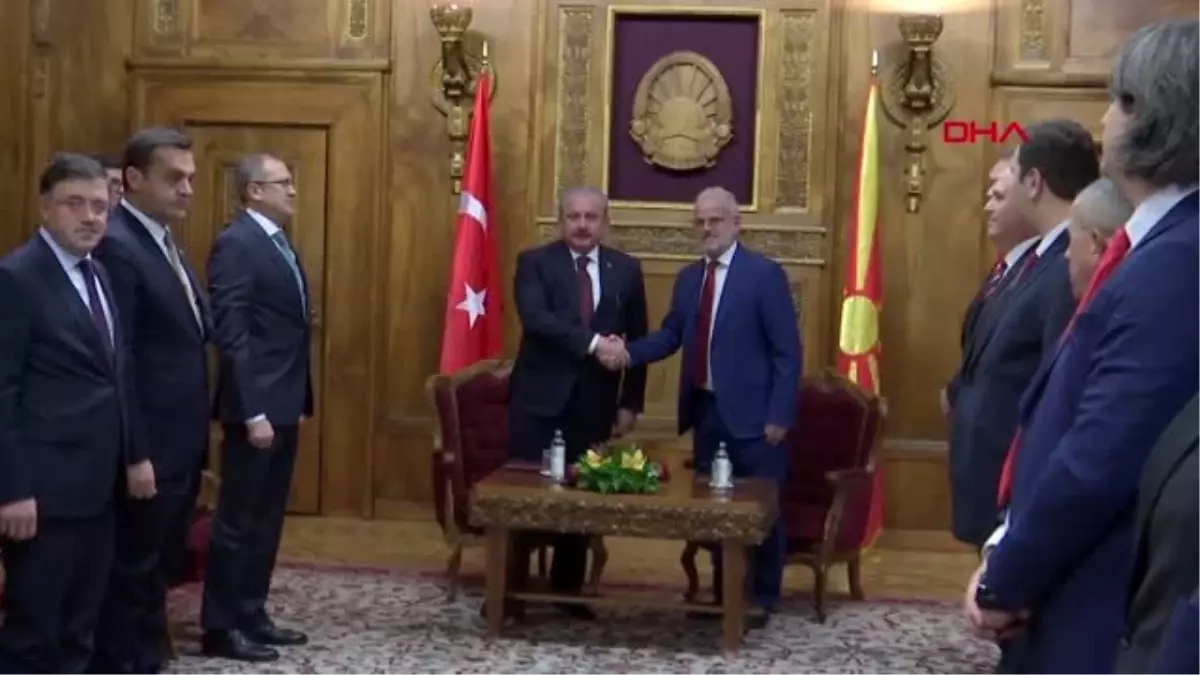 Tbmm başkanı şentop makedonya'da -1