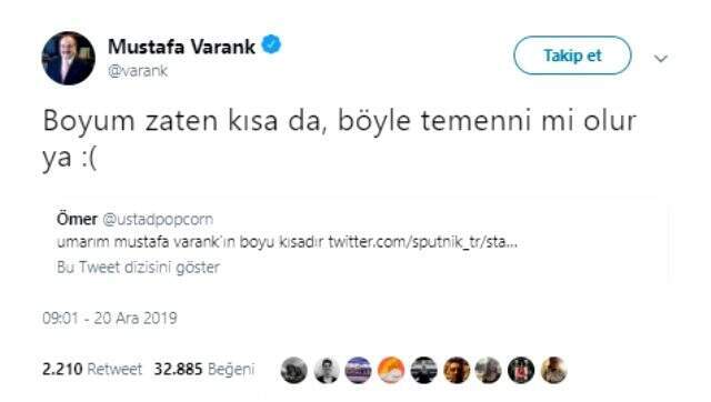 Yerli otomobilin ebatları hakkında yaşanan tartışma, Bakan Varank ve takipçisi arasında eğlenceli bir diyalog yaşanmasına sebep oldu