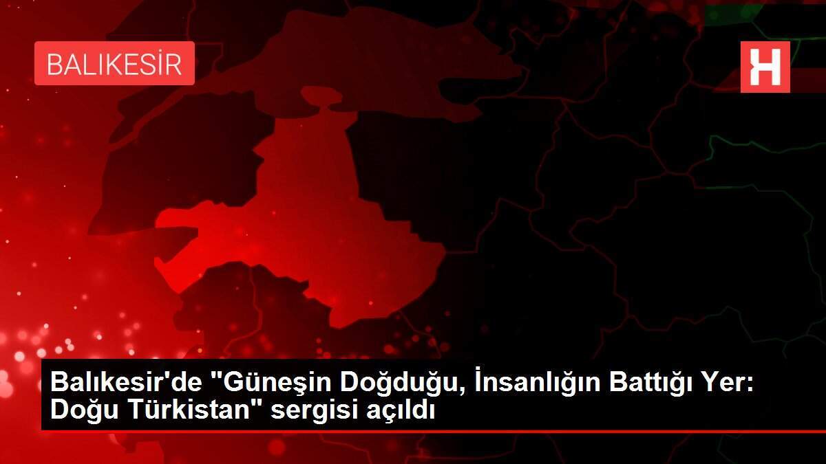 Balıkesir'de 'Güneşin Doğduğu, İnsanlığın Battığı Yer: Doğu Türkistan' sergisi açıldı