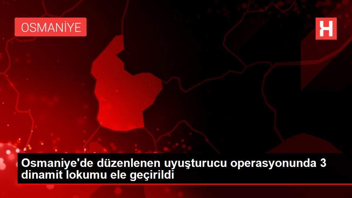 Osmaniye'de düzenlenen uyuşturucu operasyonunda 3 dinamit lokumu ele geçirildi