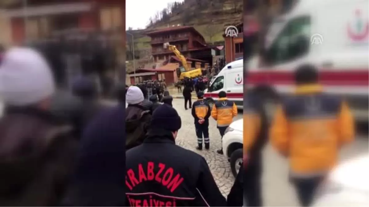 Uzungöl'de kaçak binaların yıkımına başlandı