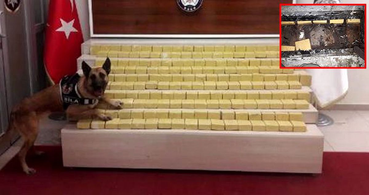 Yolcu otobüsünde 92 kilo eroin ele geçirildi
