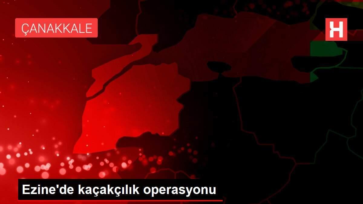 Ezine'de kaçakçılık operasyonu