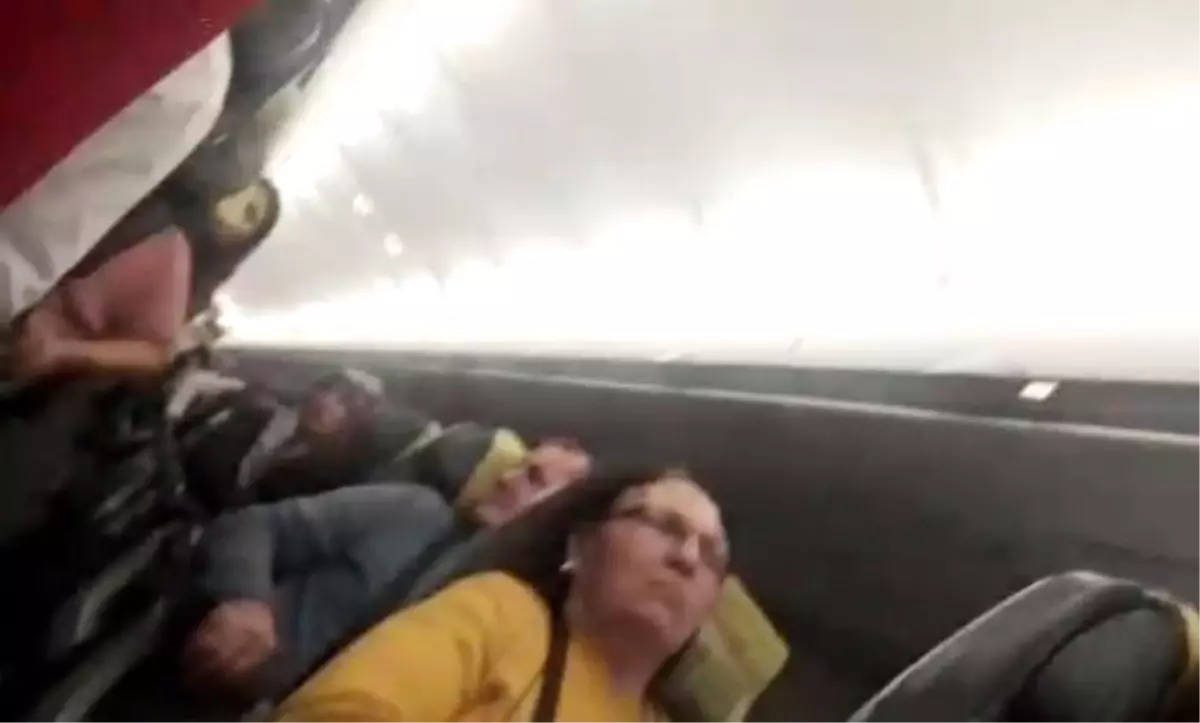 Fırtına nedeniyle uçak pisti 'pas' geçti