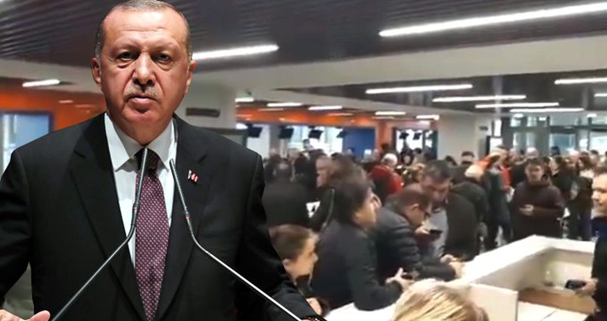 Kanal İstanbul'a itiraz için toplananlar uzun kuyruklar oluşturdu