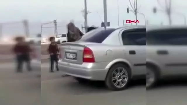 Ağrı dilenci kadınların yer kavgası
