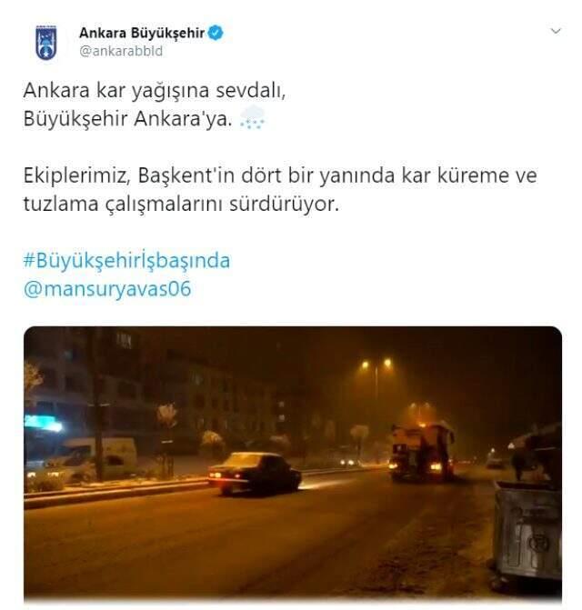 Başkent beyaza büründü! Kartpostallık manzaralar ortaya çıktı