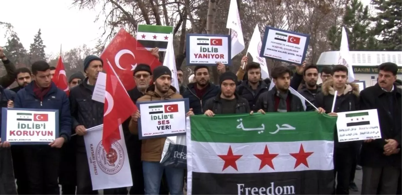 İdlib'de yaşanan saldırılara tepki