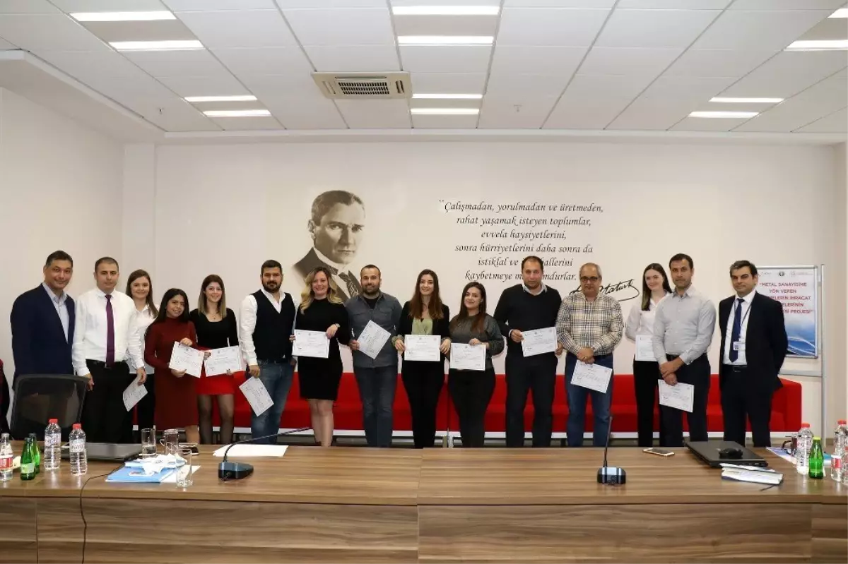 Metal sanayisine yön veren firmalar sertifikalarını aldı