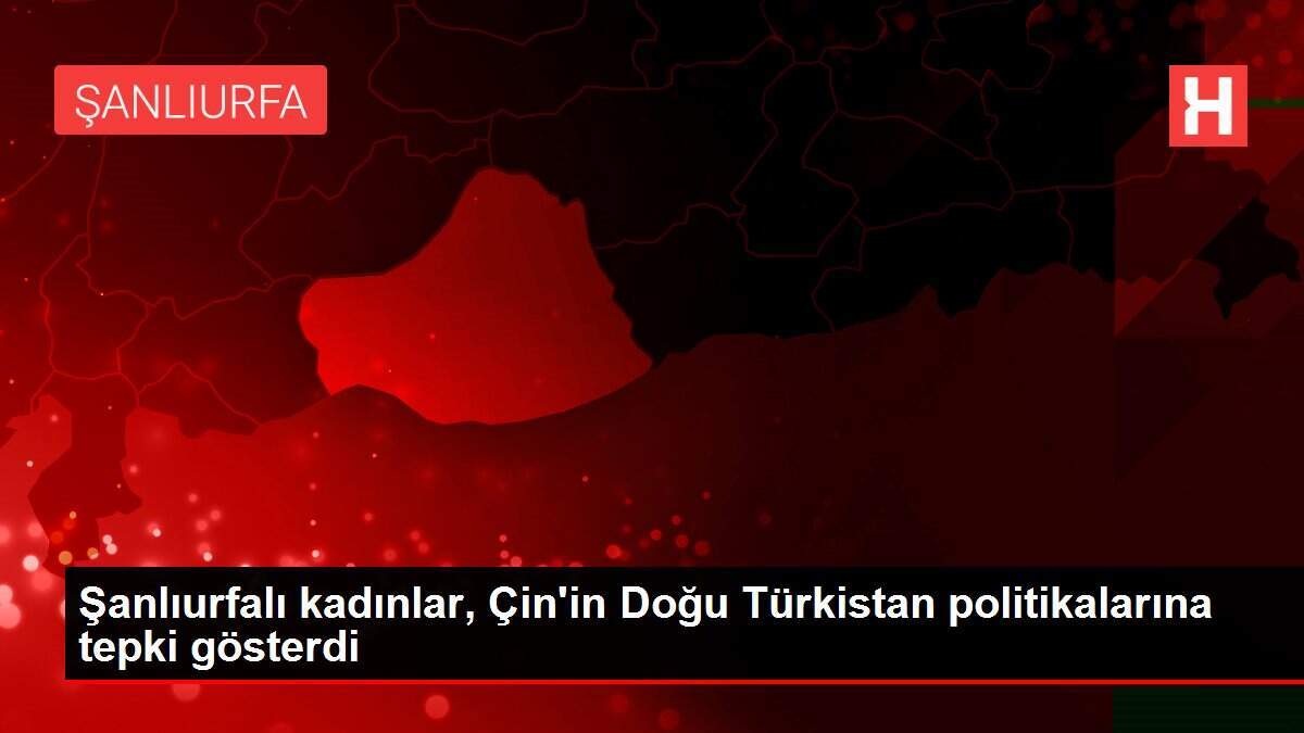 Şanlıurfalı kadınlar, Çin'in Doğu Türkistan politikalarına tepki gösterdi