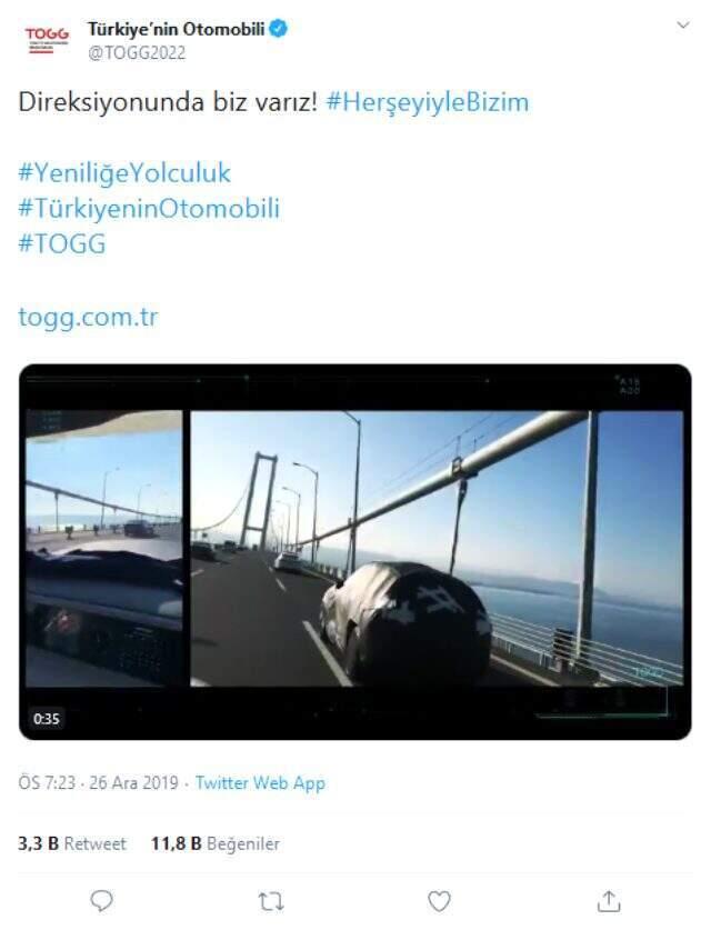 Yerli otomobilden bir detay daha! Hareket ederken görüntülendi